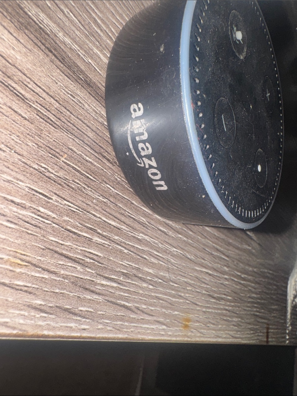 Amazon Echo Dot Small Voice Speaker — Black with Light Ring